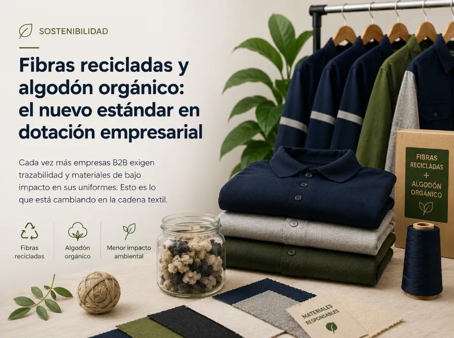 Fibras recicladas y algodón orgánico: el nuevo estándar en dotación empresarial