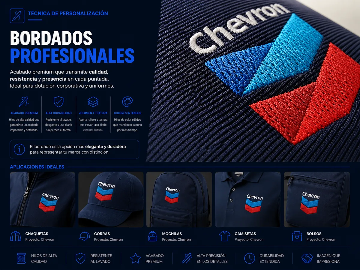 Técnica de personalización bordado